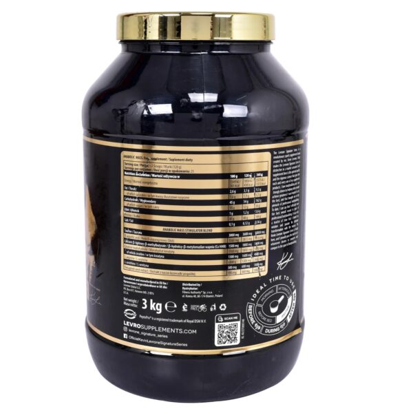 Kevin Levrone Anabolic Mass Gainer 3 Kg (Chocolate) - Image 2