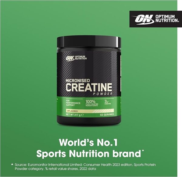 Optimum Nutrition Micronized Creatine Powder – 317g (Unflavoured) - Image 2