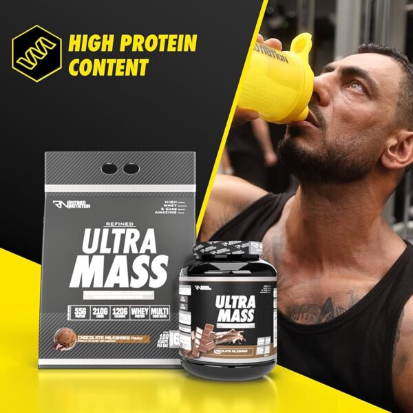 Refined Nutrition Ultra Mass – Chocolate Milkshake (2kg) - Image 4