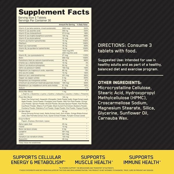 Optimum Nutrition Opti-Men – 90 Tablets - Image 2