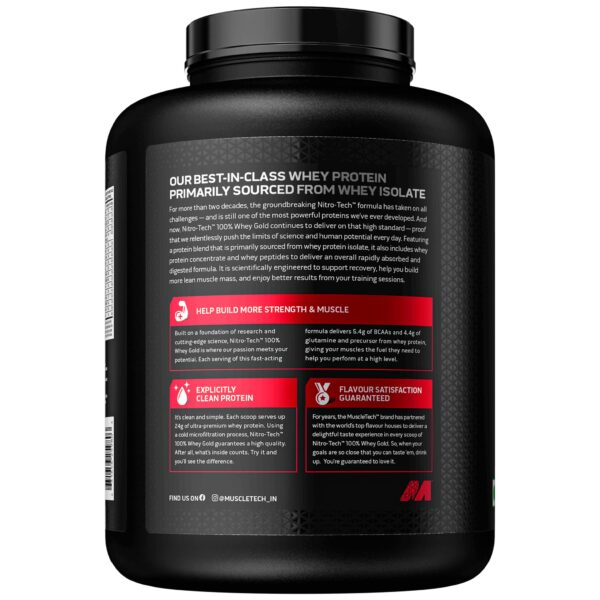 MTECH Nitro Tech Whey Gold 5lbs - Image 2