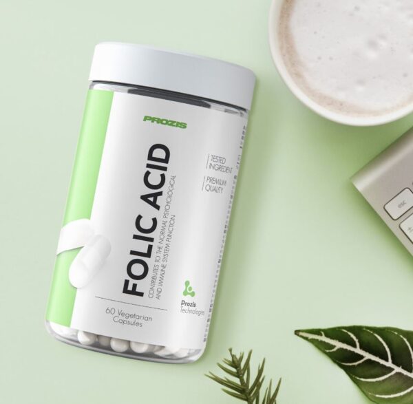 Folic Acid - Vitamin B9 500 mcg - 60 veg capsules - Image 3