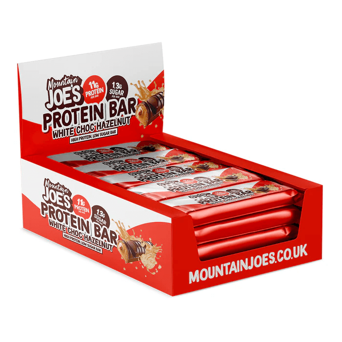 Mountain Joe's White Chocolate Hazelnut Snack Size Protein Bar | 12 x 35g |
