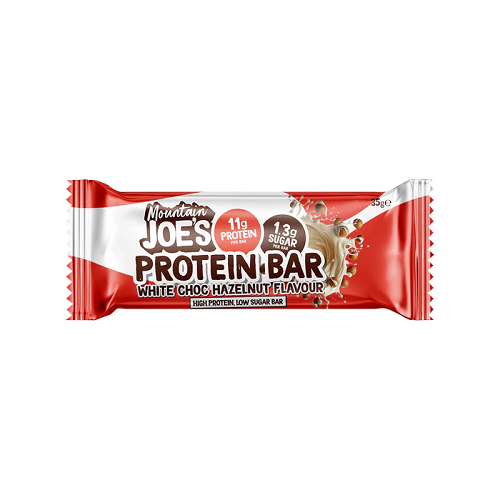 Mountain Joe's White Chocolate Hazelnut Snack Size Protein Bar | 12 x 35g | - Image 2