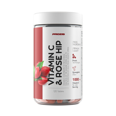 Prozis Vitamin C + Rose Hip – 60 Capsules