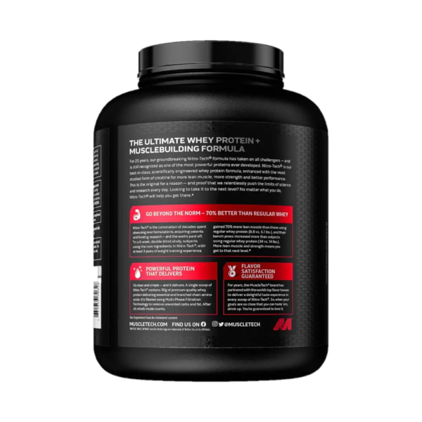 MTECH Nitro Tech Whey Protein 4LBS - Image 2